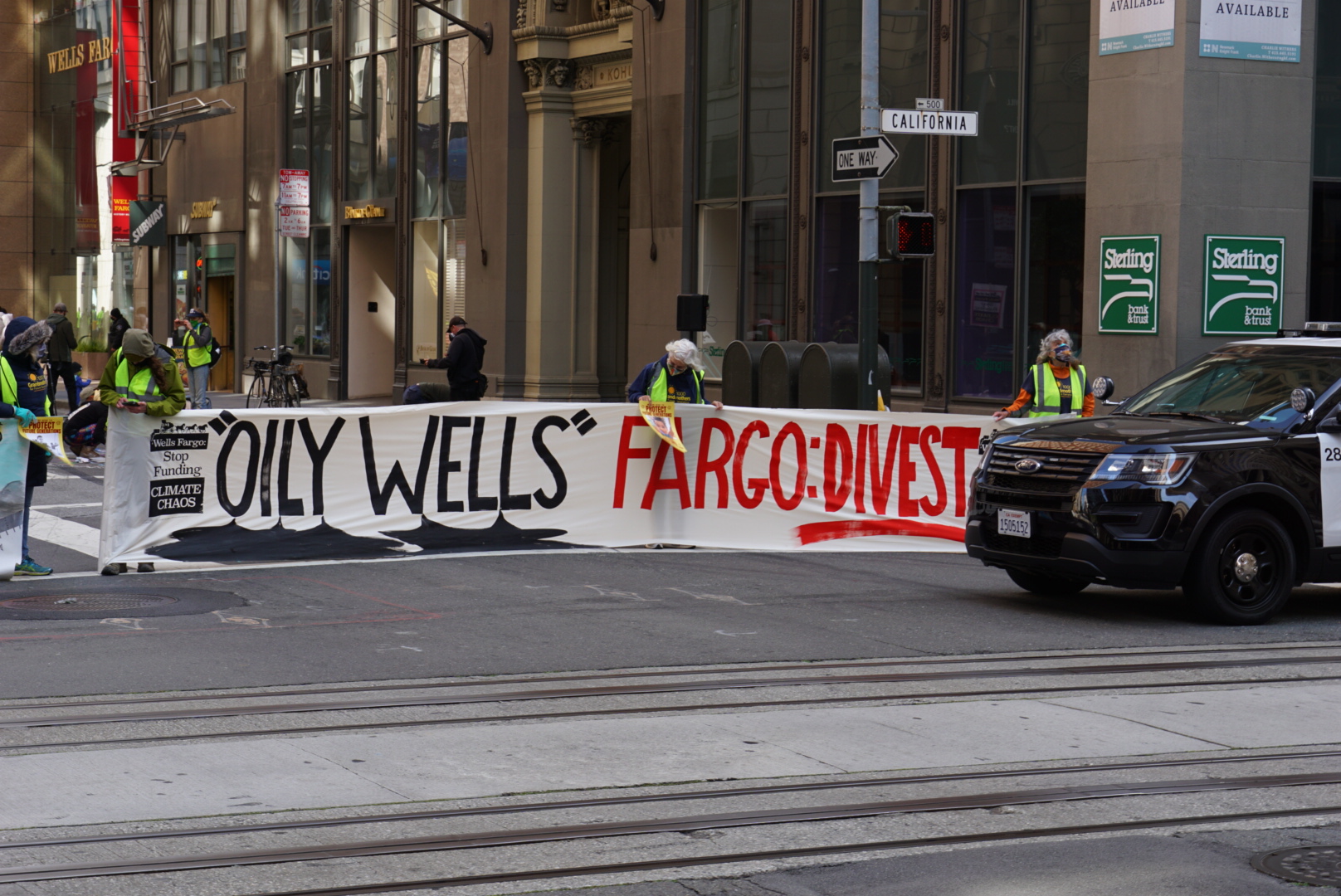 Wells Fargo: Defund Line 3 Mural Action:April 9th, 2021