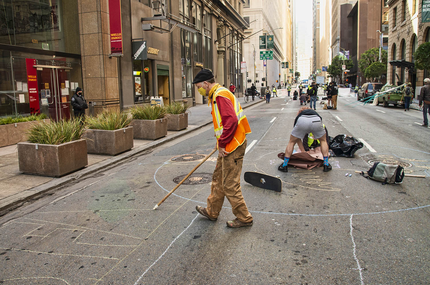 Wells Fargo: Defund Line 3 Mural Action:April 9th, 2021