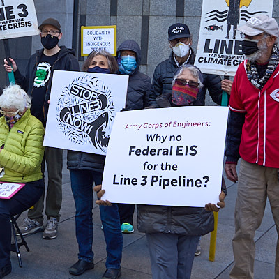 Stop Line 3 Protest @ SF Federal Building:December 14, 2021