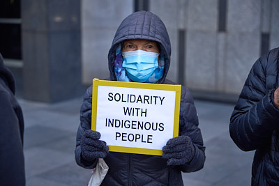 Stop Line 3 Protest @ SF Federal Building:December 14, 2021