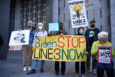 Stop Line 3 Protest @ SF Federal Building:December 14, 2021