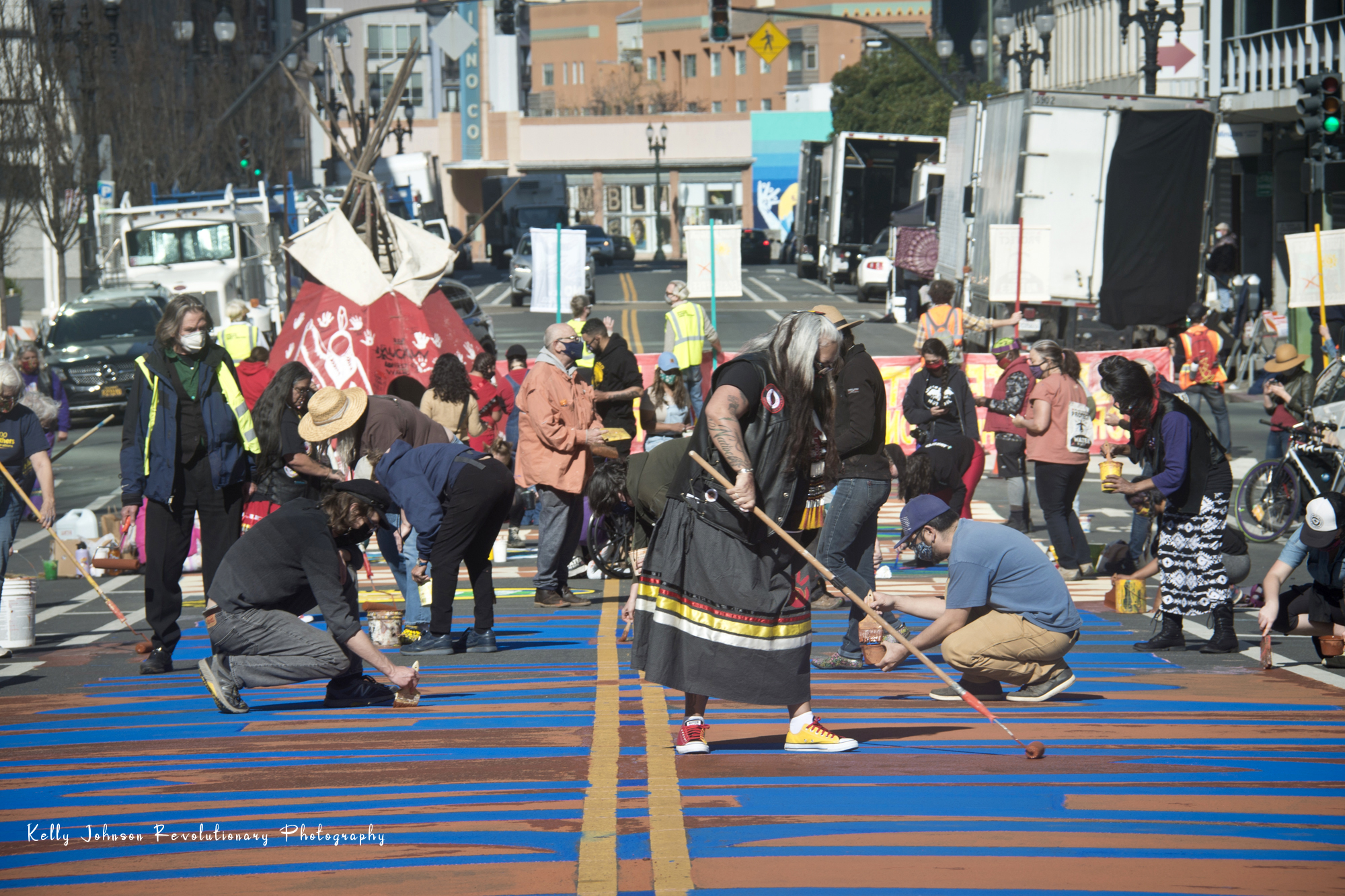 Stop Line 3 Street Mural:February 27th, 2021