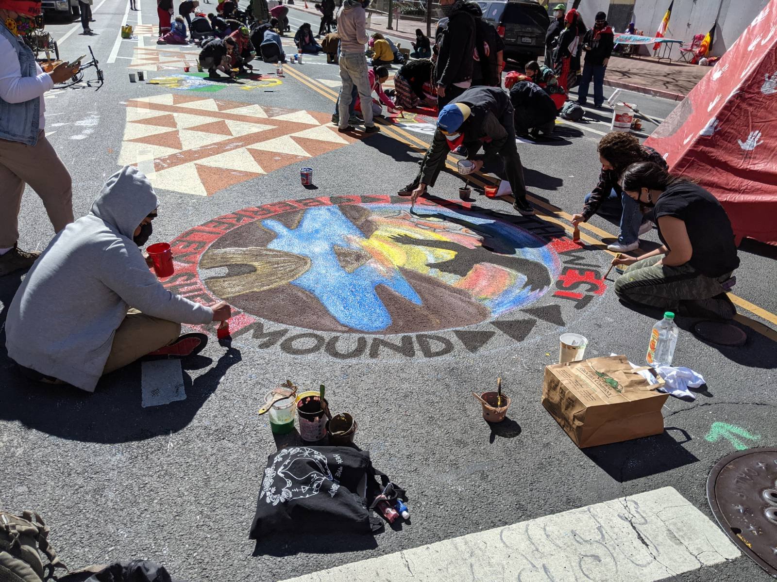 Stop Line 3 Street Mural:February 27th, 2021