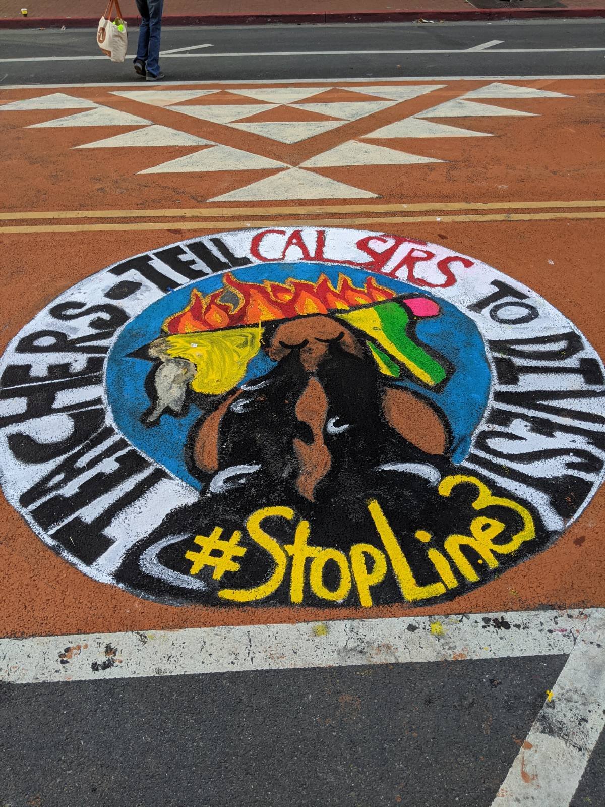 Stop Line 3 Street Mural:February 27th, 2021