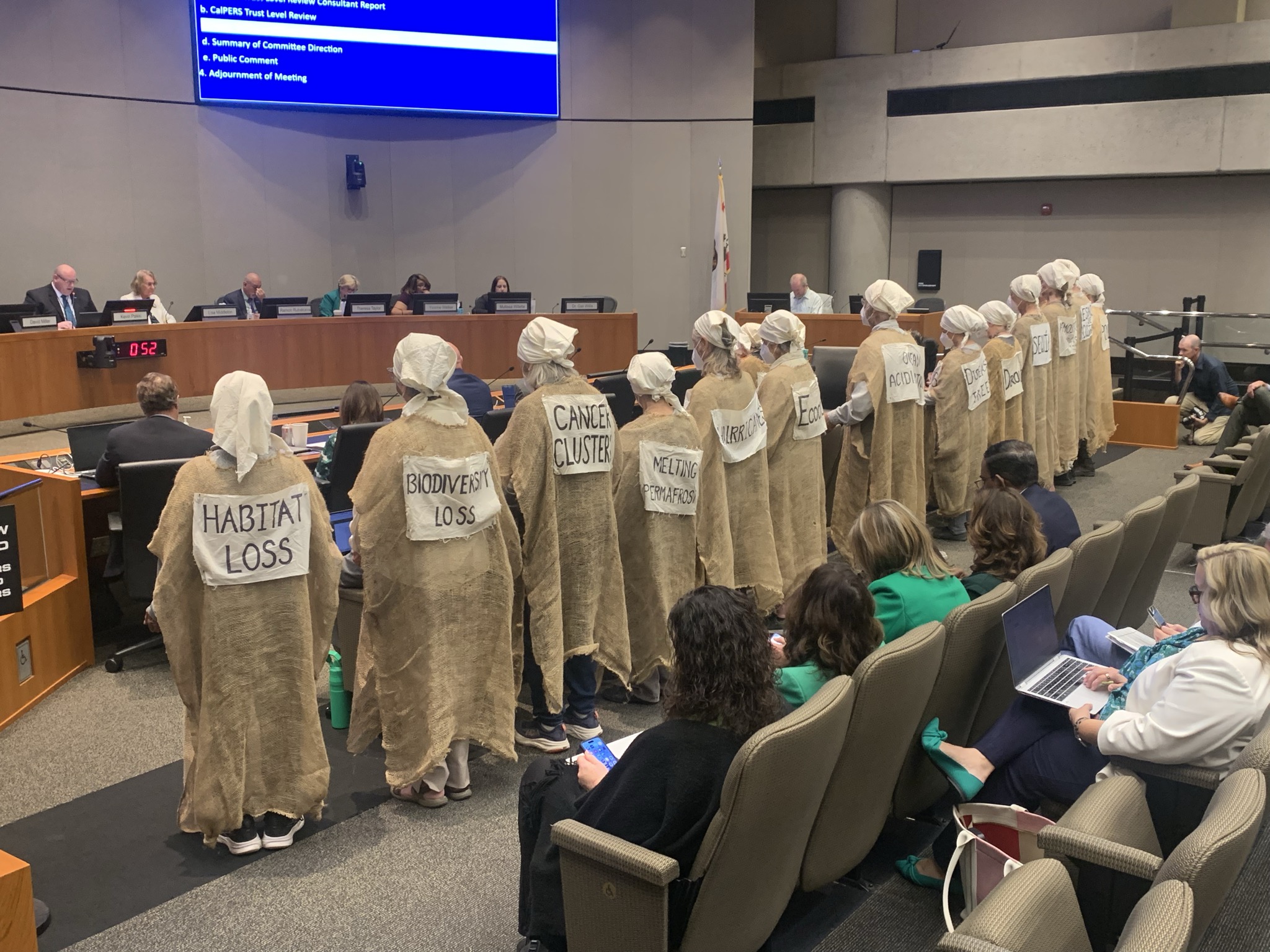Lamentors at CalPERS Board Meeting, March 2026